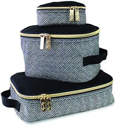 Itzy Ritzy Packing Cubes – Set of 3 Packing Cubes or Travel Organizers; Each Cube Features a Mesh To | Amazon (US)