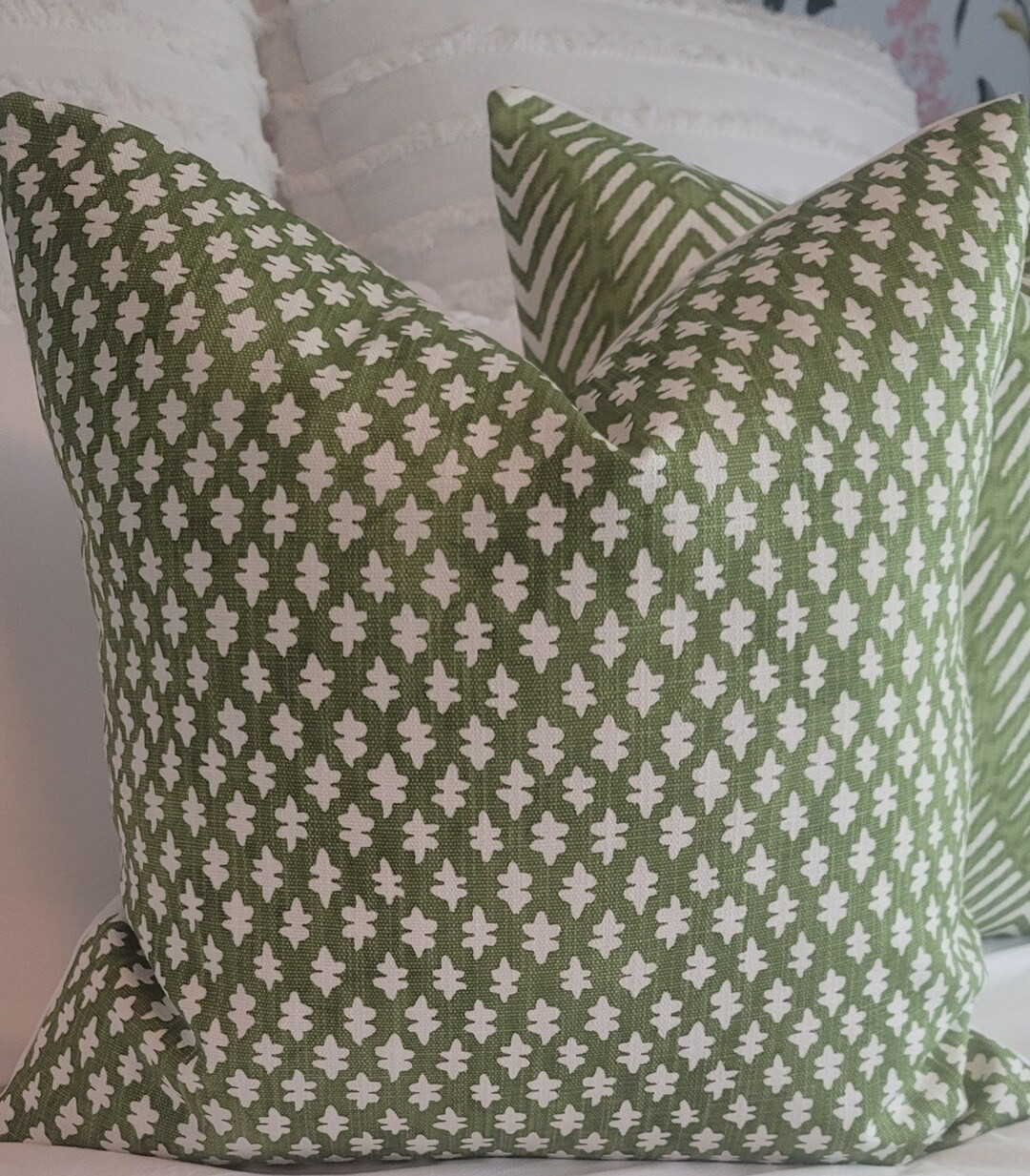 Kale Green Pillowcovers. Slipcovers. Pillowcase. Green Pillow Covers - Etsy | Etsy (US)