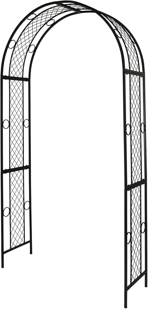 HOUSINGOD Garden Metal Arch Arbor Trellis Geometric Beauty for Various Climbing Plants Roses Vine... | Amazon (US)
