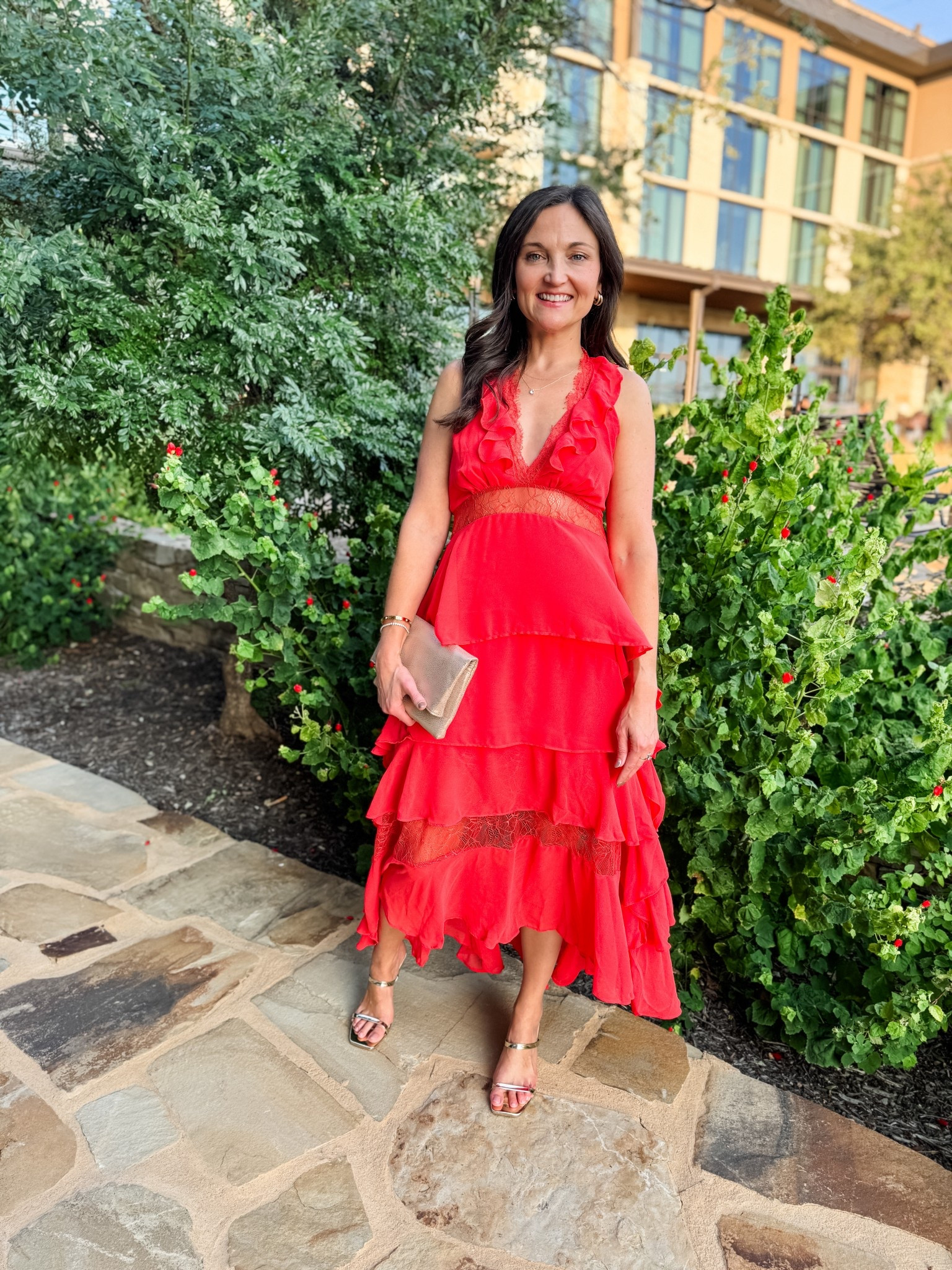 Love love this tiered dress from Anthro. I’m not seeing it on their site anymore so I linked similar but you can also rent it through Nuuly!

These gold sandals were so comfy. I always get blisters from new shoes and I didn’t get a single blister after wearing them all night. 

#LTKTravel #LTKCon #LTKSeasonal