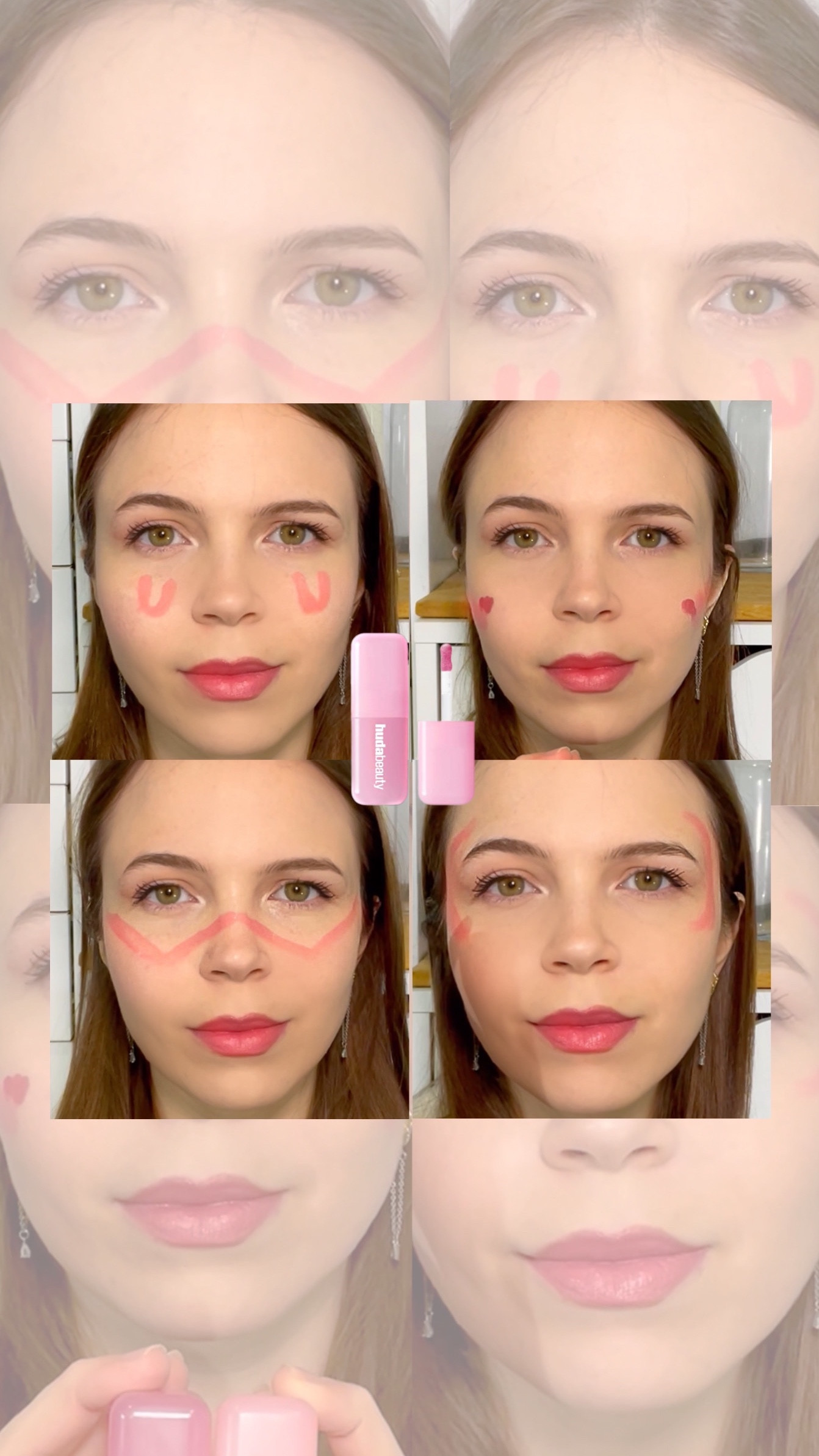 @hudabeauty filter blush placements 
Makeup tutorial 
#makeup #blush 


#LTKActive #LTKBeauty #LTKSeasonal