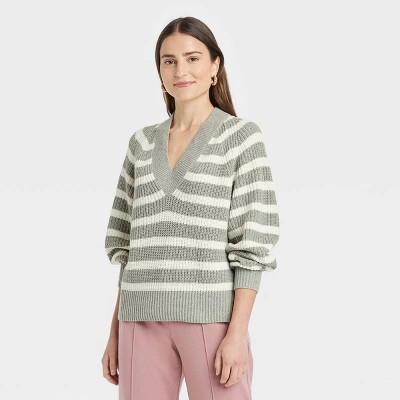 Women's V-Neck Pullover Sweater - A New Day™ | Target
