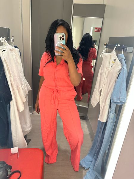 Set from Target! Spring summer find! Outfit of the day. Bold colors. Linen pieces. Comfy fashion. 

#LTKStyleTip #LTKFindsUnder50 #LTKFindsUnder100