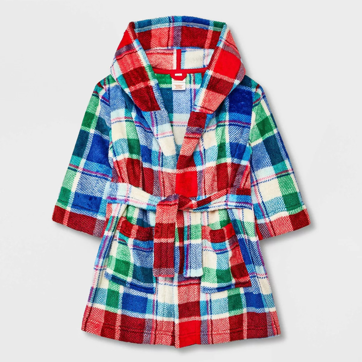 Toddler Boys' Plaid Robe - Cat & Jack™ Red | Target