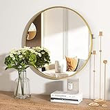ROZYCHER Gold Round Mirror 30 Inch, Gold Circle Mirror for Wall, Large Wall Mirror, Gold Bathroom... | Amazon (US)