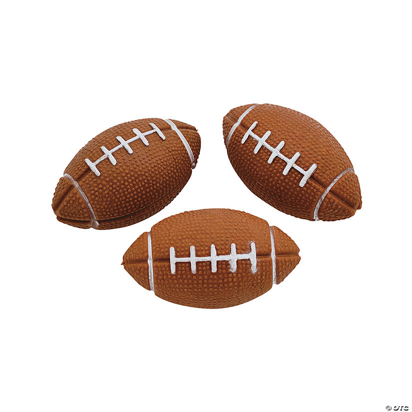 2" Mini Rubber Brown Footballs With White Laces Design - 12 Pc. | Oriental Trading Company