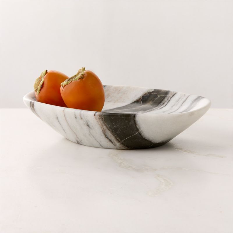 Ellis White Marble Serving Board | CB2 | CB2