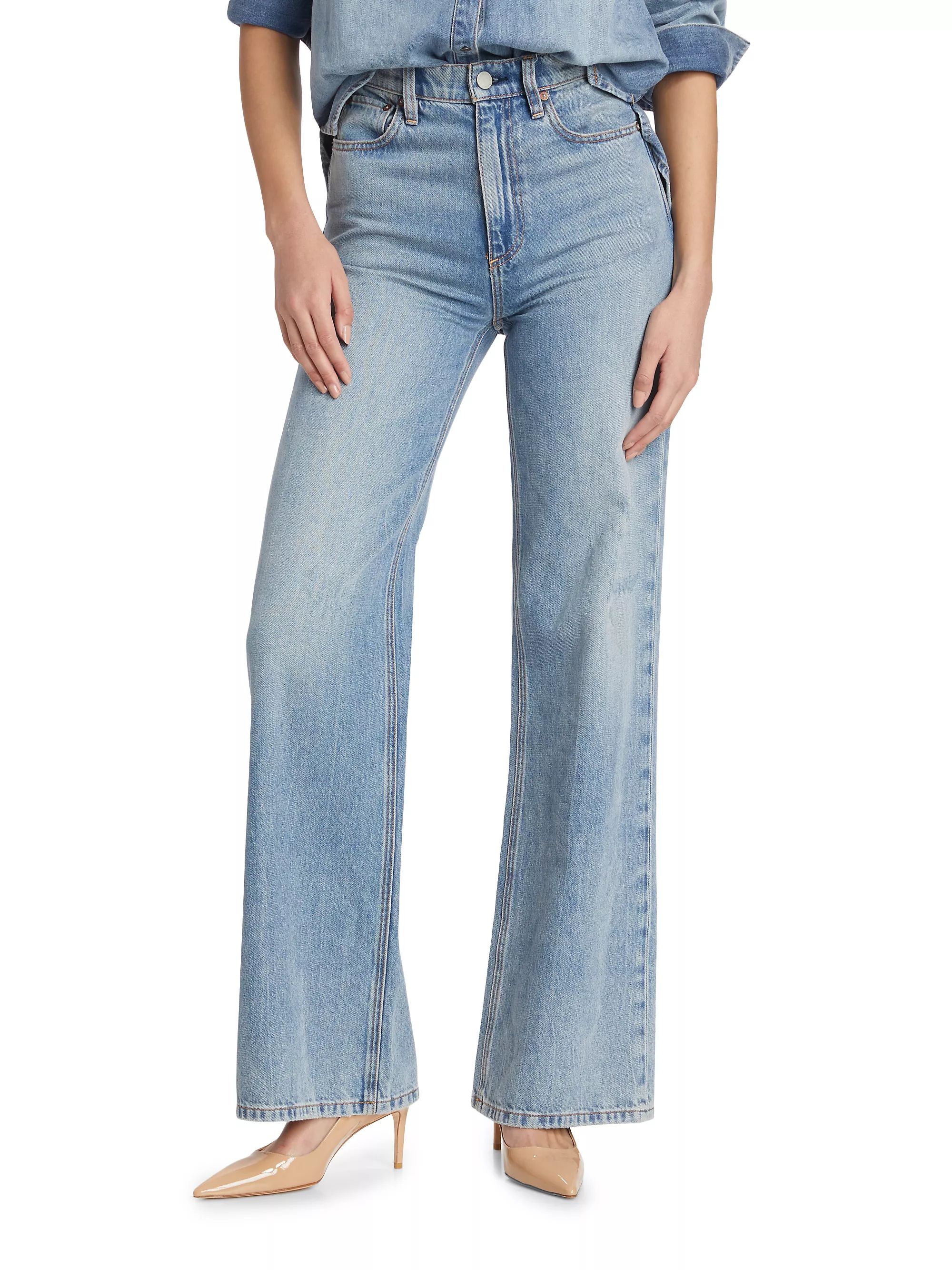 Weezy Mid-Rise Straight Jeans | Saks Fifth Avenue
