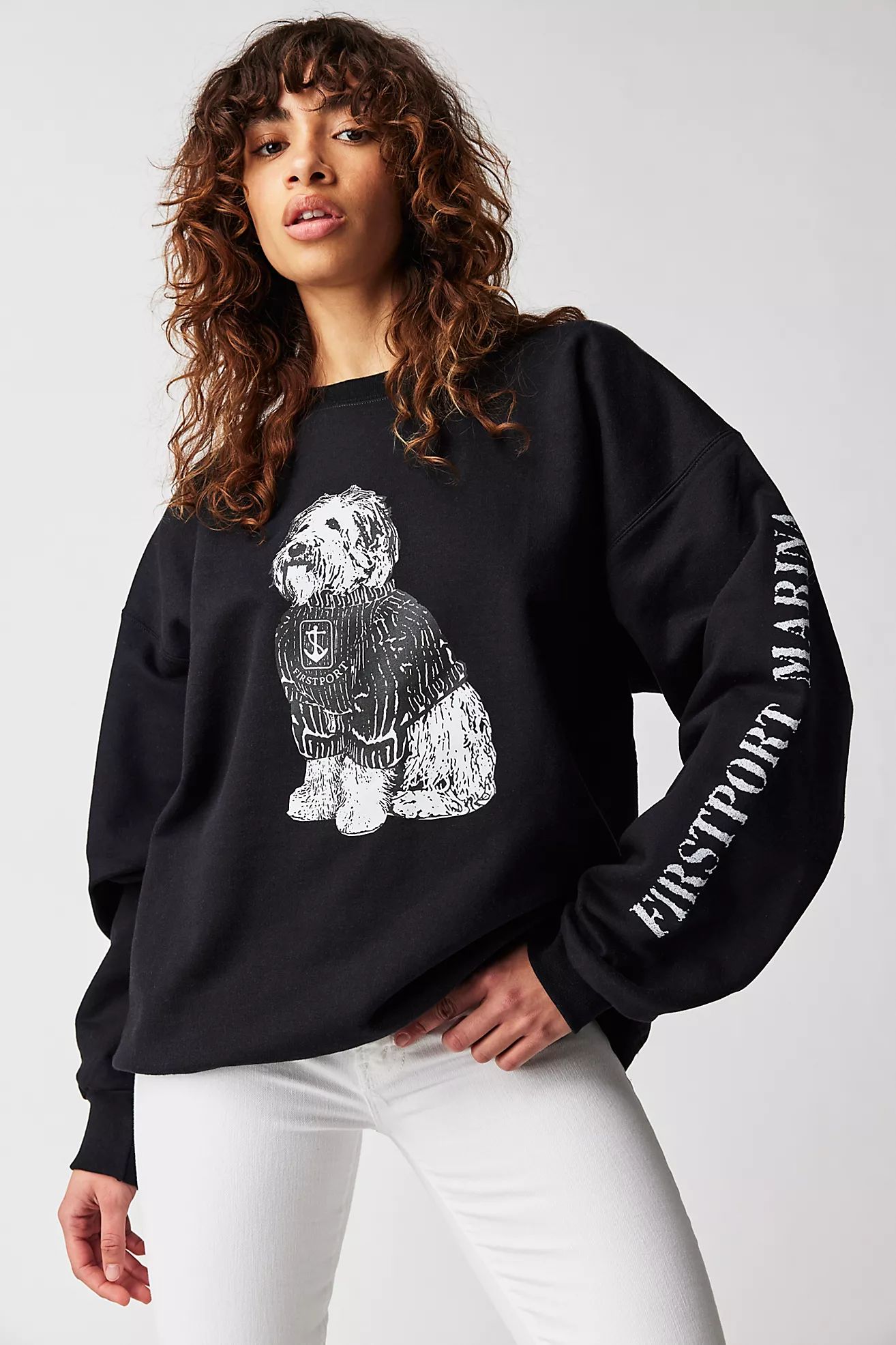 Firstport Shaggy Dog Crewneck | Free People (Global - UK&FR Excluded)