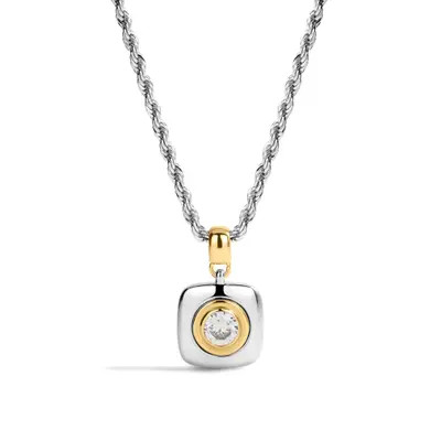 Luv AJ The Luna Bezel Cubic Zirconia in Silver at Nordstrom | Nordstrom