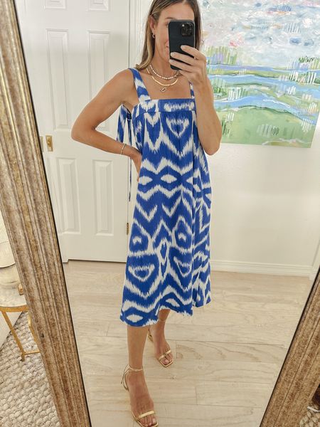 Last minute 4th of July outfit idea. This tie shoulder dress is perfect from H&M. Wearing size xs. Runs tts. Comes in other colors as well  

#LTKstyletip #LTKSeasonal #LTKunder50