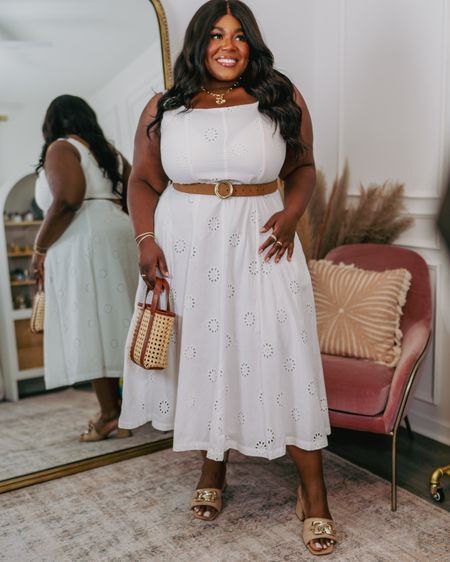 The perfect white eyelet dress does exist and it’s only $36! This cutie from Walmart is sure to sell out quickly so grab it while it’s in stock. I wish it came in more sizes. I’m wearing the largest size XXL/20.

This would be great for the season, brunch, church, graduation and all the things. 

No zipper and it’s a dress you put on from over head. Slight smocking to the back bodice.

#whitedresses #graddresses #plussizefashion 



#LTKplussize #LTKfindsunder50 #LTKsalealert