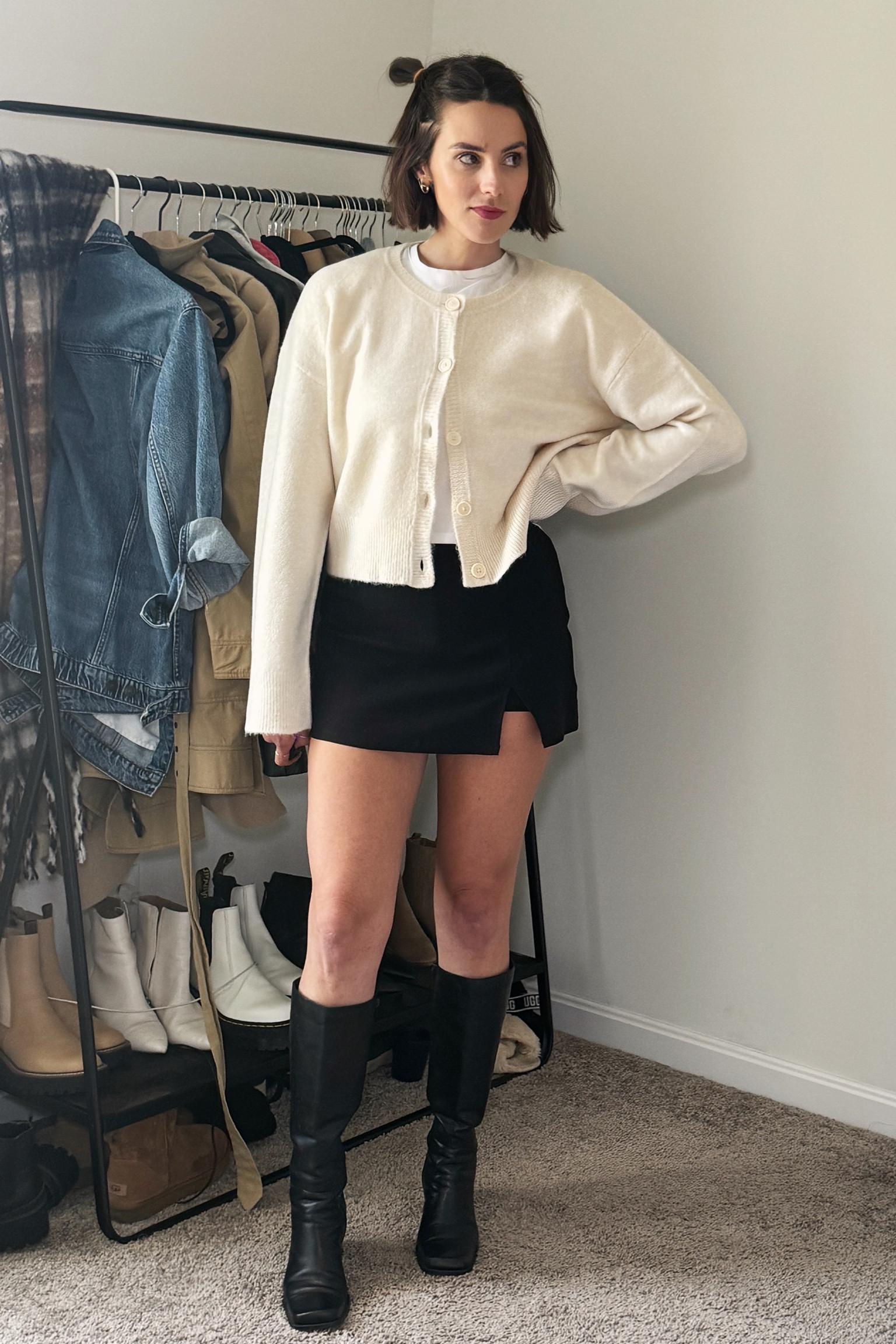 Easy, classic cardigan and boots fall look. This sweater is so cute and also affordable! Comes in so many colors.

#LTKU #LTKFindsUnder50 #LTKSeasonal