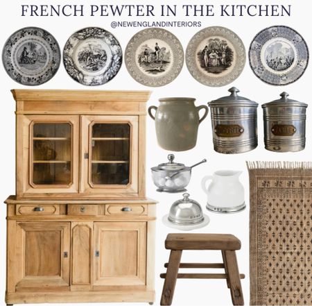 New England Interiors • French Pewter In The Kitchen • Rug, Transferware, Cabinet, Accents & Kitchen Decor. 🤎🍽️

TO SHOP: Click the link in bio or copy and paste the link in web browser 

#newengland #kitcheninspo #farmhouse #interiordesign #vintage #antique #french

#LTKFind #LTKhome