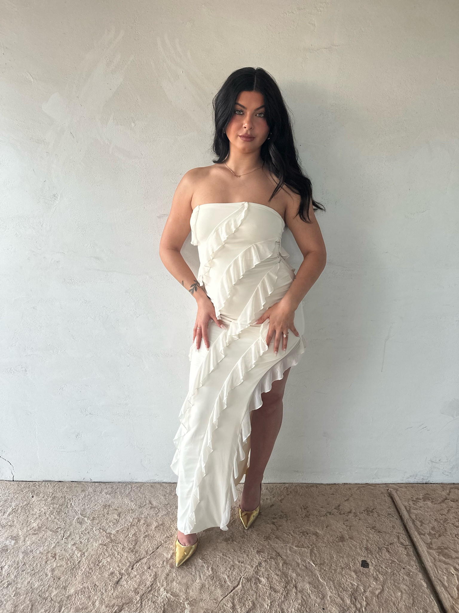 Bachelorette white outfit for the bride 