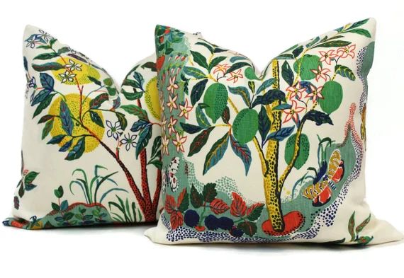 Citrus Garden Decorative Pillow Cover 18", 20", 22", 24", 26" or Lumbar Pillow, Schumacher Josef ... | Etsy (US)