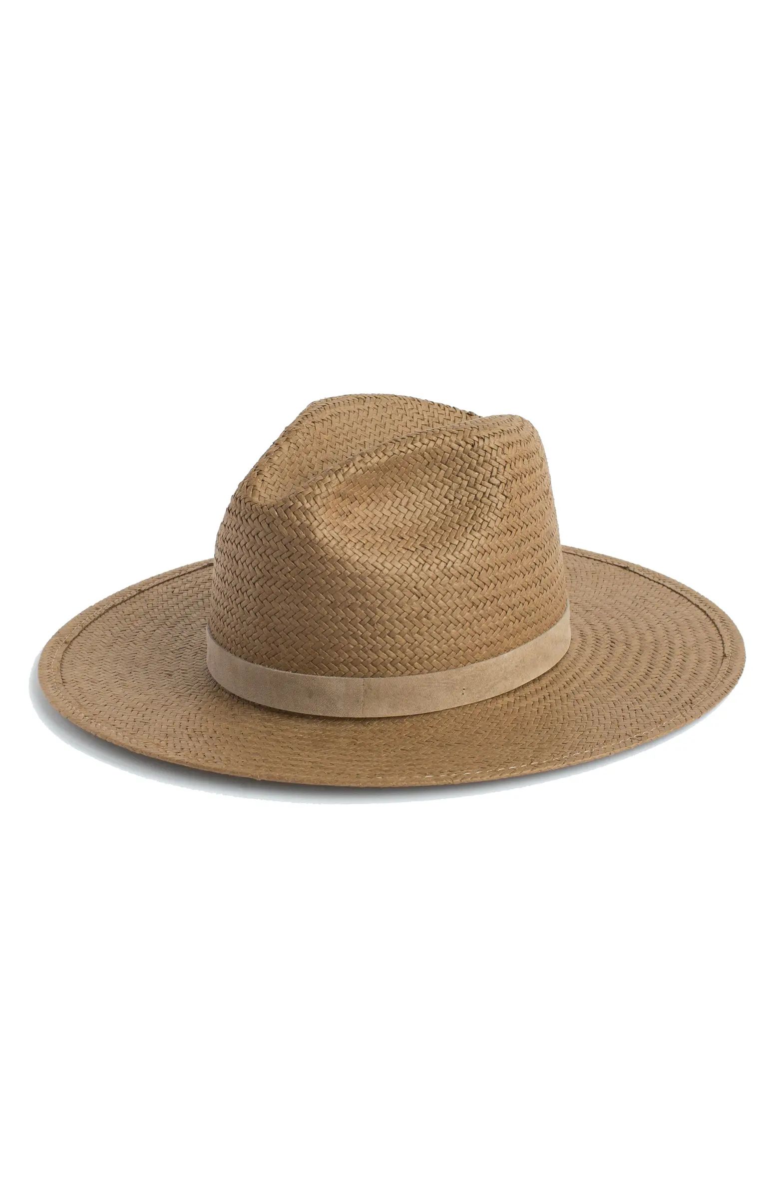 Adriana Packable Straw Fedora | Nordstrom