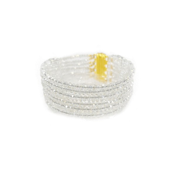 Meghan 5 Strand Crystal Bracelet | BuDhaGirl
