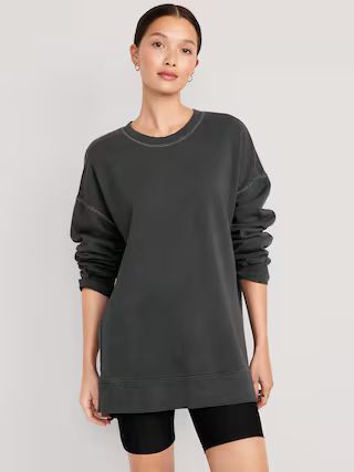 Oversized Boyfriend Tunic Sweatshirt | Old Navy (US)