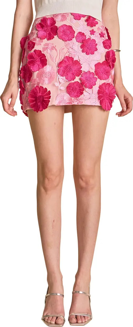 Floral Embroidered Miniskirt | Nordstrom