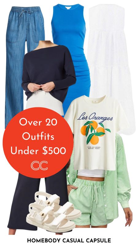 Homebody capsule wardrobe under $500
Get the free look book and checklist here 

https://closetchoreography.com/summer-clothes-women-over-40-will-actually-wear-homebody-capsule-wardrobe/

#LTKSaleAlert #LTKFindsUnder50 #LTKSeasonal