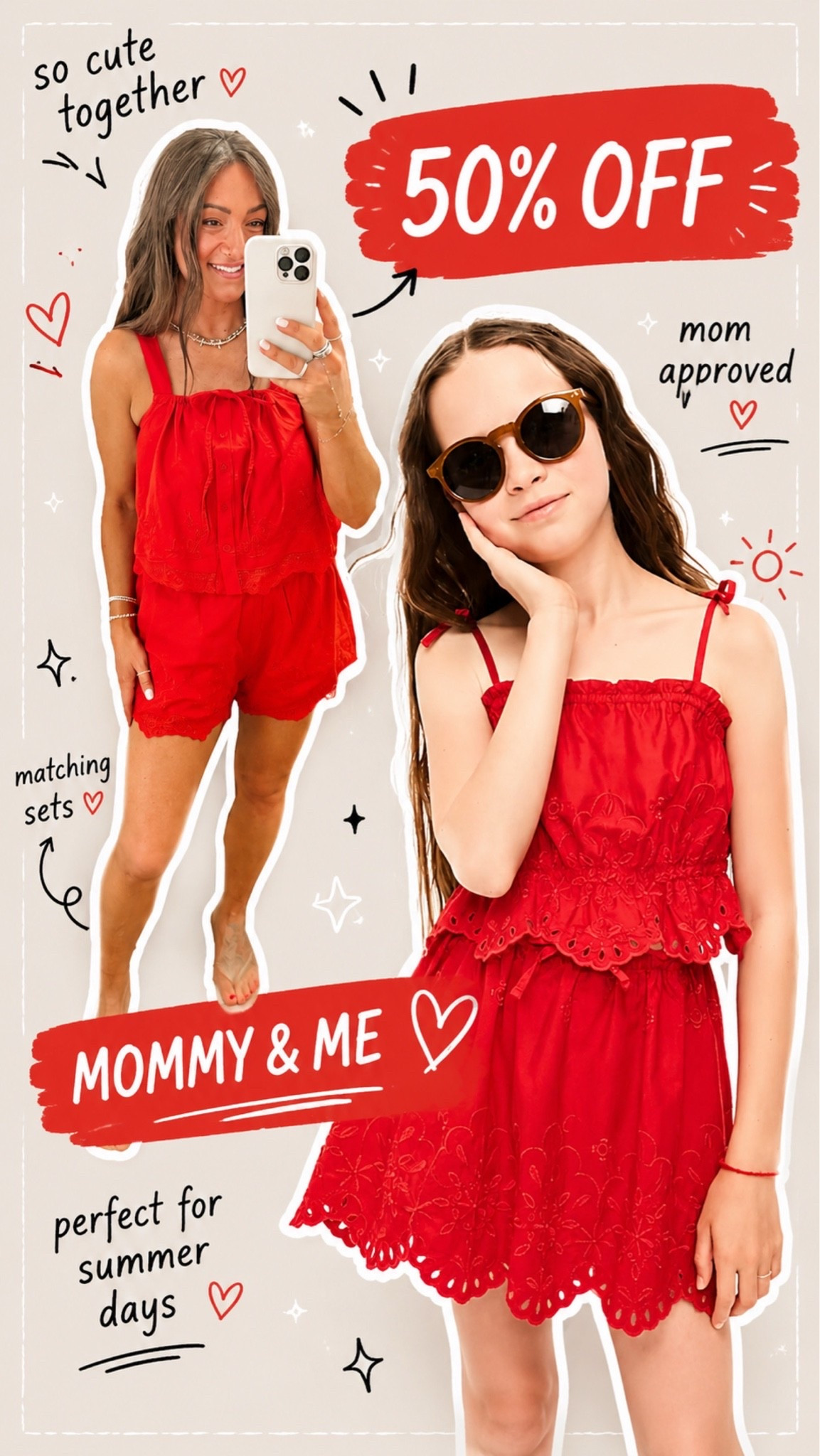50% off today and would be so cute for this weekend or the 4th of July! 🇺🇸 ❤️ Honestly cute for all summer tho!

#LTKmomlife #LTKKids #LTKSaleAlert