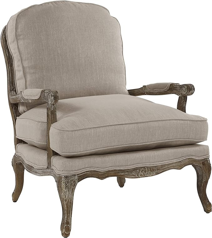 Homelegance Parlier Show Wood Accent Chair, Neutral | Amazon (US)