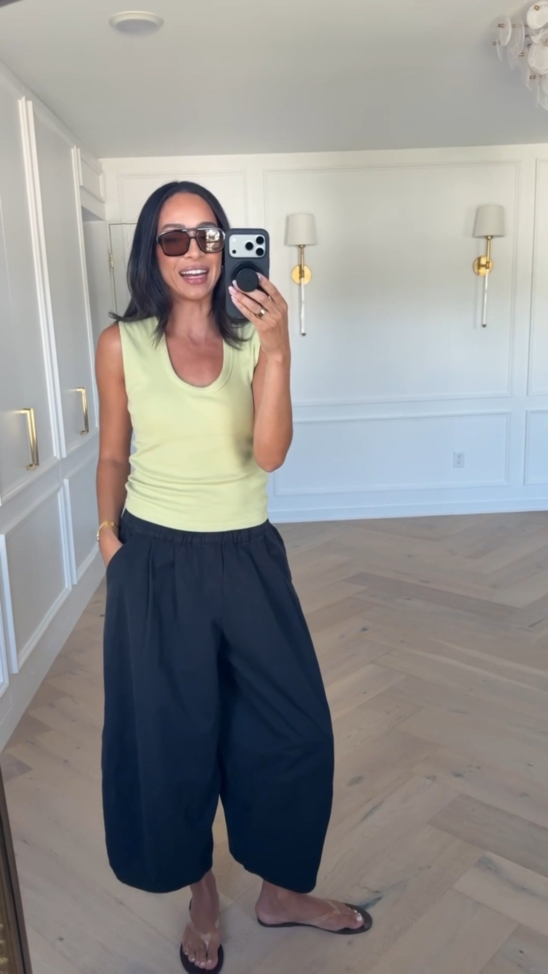 I cannot stop wearing these sunglasses! They're so cute and affordable! Wearing size S tank and size S lace hem pants 

summer outfit, summer style, mom outfit, postpartum outfit, comfy outfit, pull-on pants, anthropologie outfit

#LTKmomlife #LTKSeasonal #LTKTravel