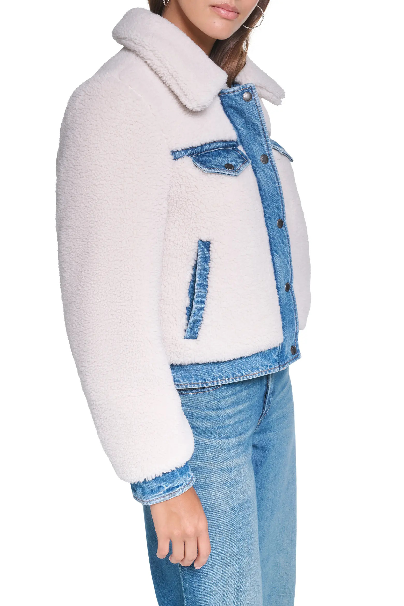Faux Shearling Trucker Jacket (Women) | Nordstrom | Nordstrom