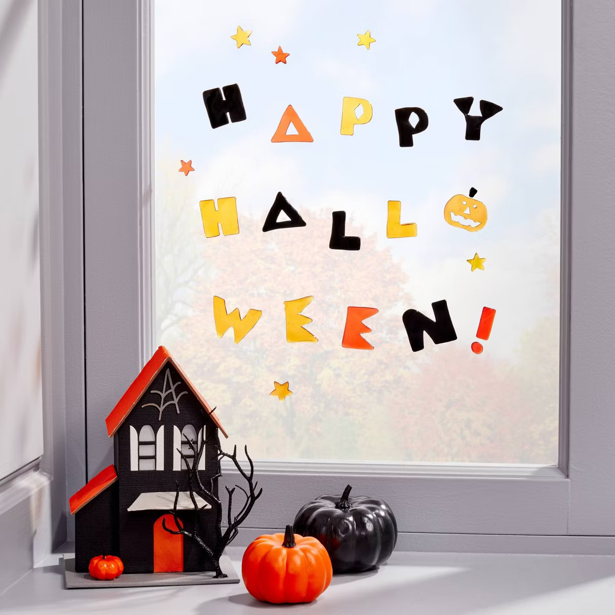 Pressed Paperboard House with Tree and Pumpkin Halloween Scene Prop - Hyde & EEK! Boutique™ | Target