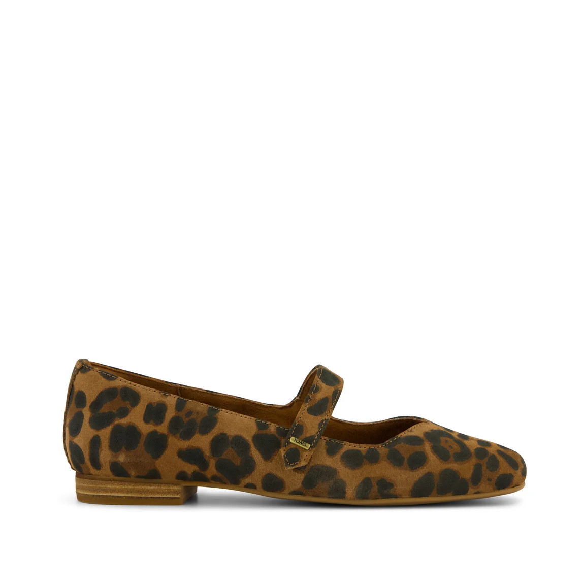 Womens Bianca Flat Brown Sugar Leopard Print Suede | Toms EMEA