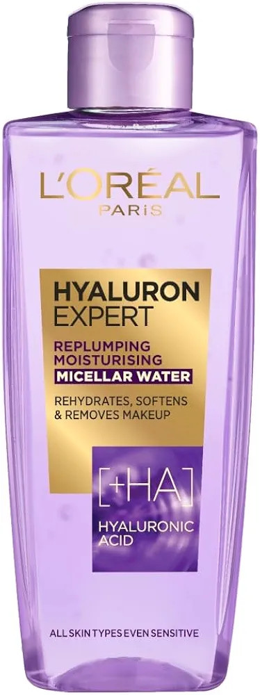 L'Oréal Paris Hyaluron Expert Replumping Micellar Water, Concentrated Hyaluronic acid, effective... | Amazon (UK)