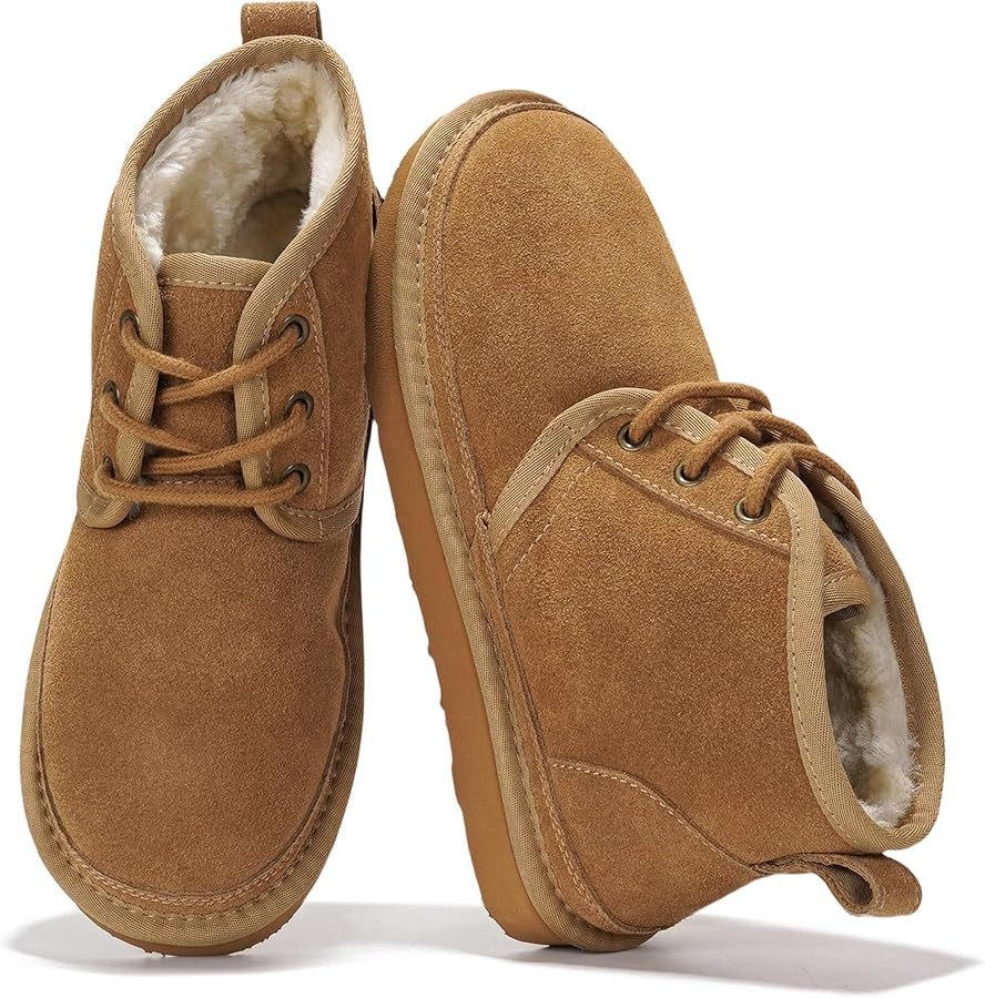 Project Cloud Ankle Boots for Women - Genuine Suede Shoes with Memory Foam Insole - Non-Slip Mini... | Amazon (US)