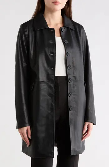 BLANKNYC Faux Leather Trench Coat | Nordstromrack | Nordstrom Rack