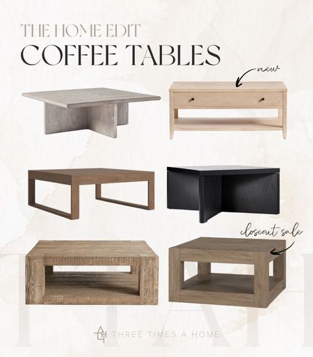 Square coffee tables I love ❤️ Modern, organic look 

#LTKstyletip #LTKhome
