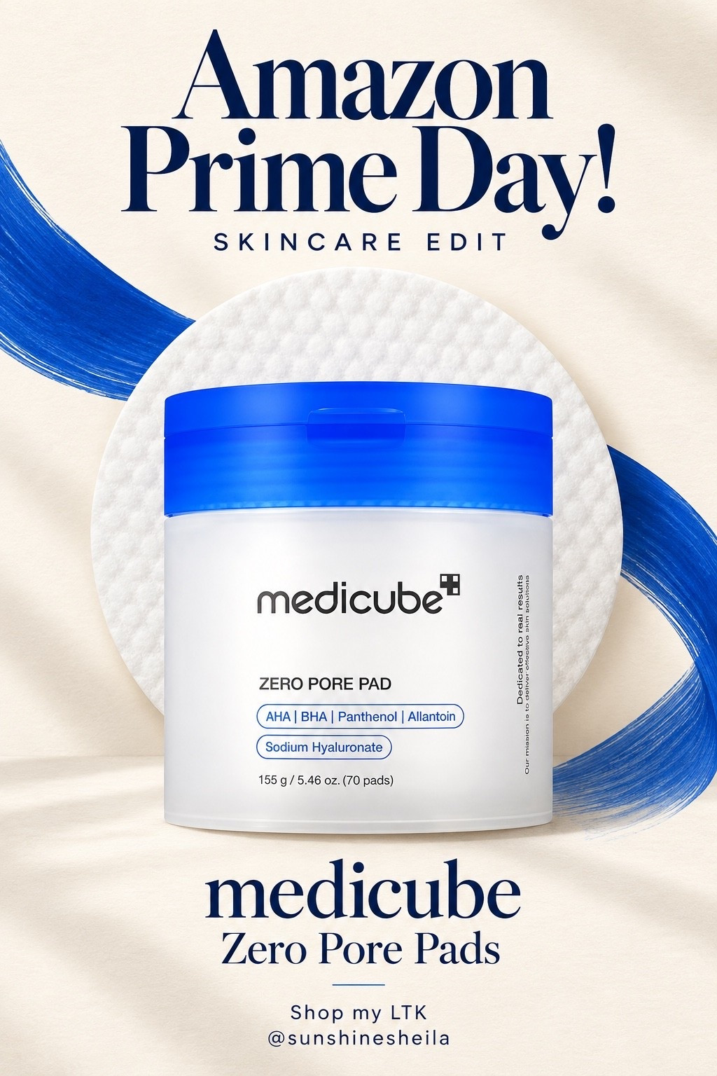 Another Prime Sale must.
Medicube no pore pads. These bumped the $99 Doctor Gross version out of my rotation.
Normally , these are 1/4th the cost.
On the Prime sale, they are even less!

Prime Day, prime sale, skin care, self care, skin, beauty, sale