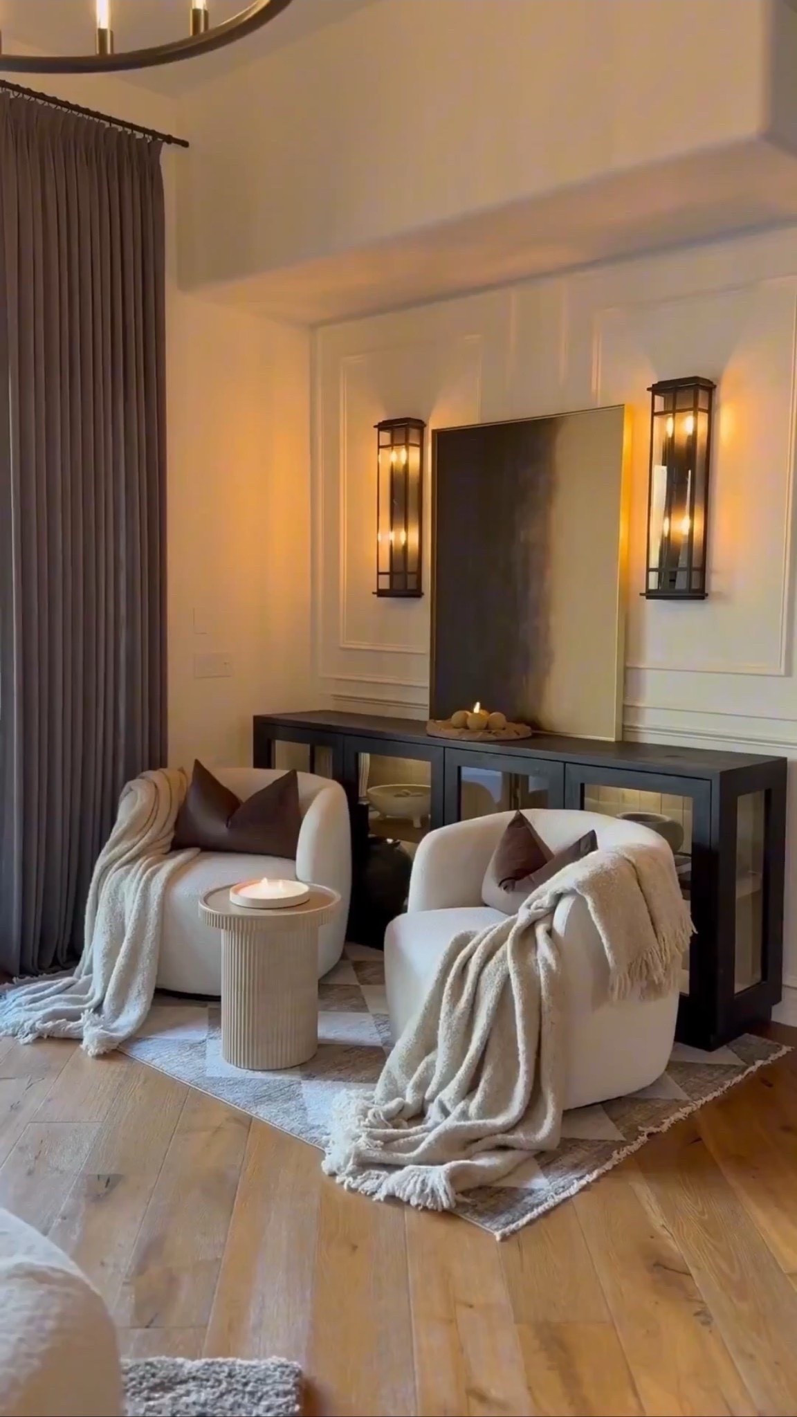 Neutral textures layered to perfection. The boucle chairs, dark console, and soft throws make this corner feel so inviting.

#NeutralHome #InteriorDesign #CozyCorner #ModernDecor #HomeInspo #LivingRoomStyle #NeutralInteriors #HomeDetails #DecorInspo
#summerthompsonstyles

#LTKHome