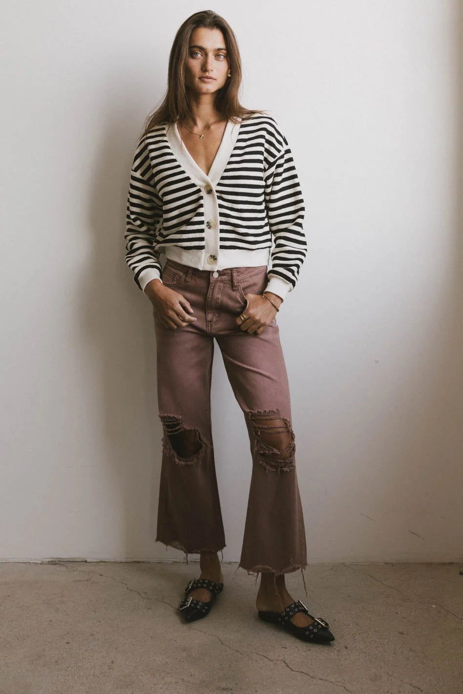 Osaia Striped Cardigan | Böhme US