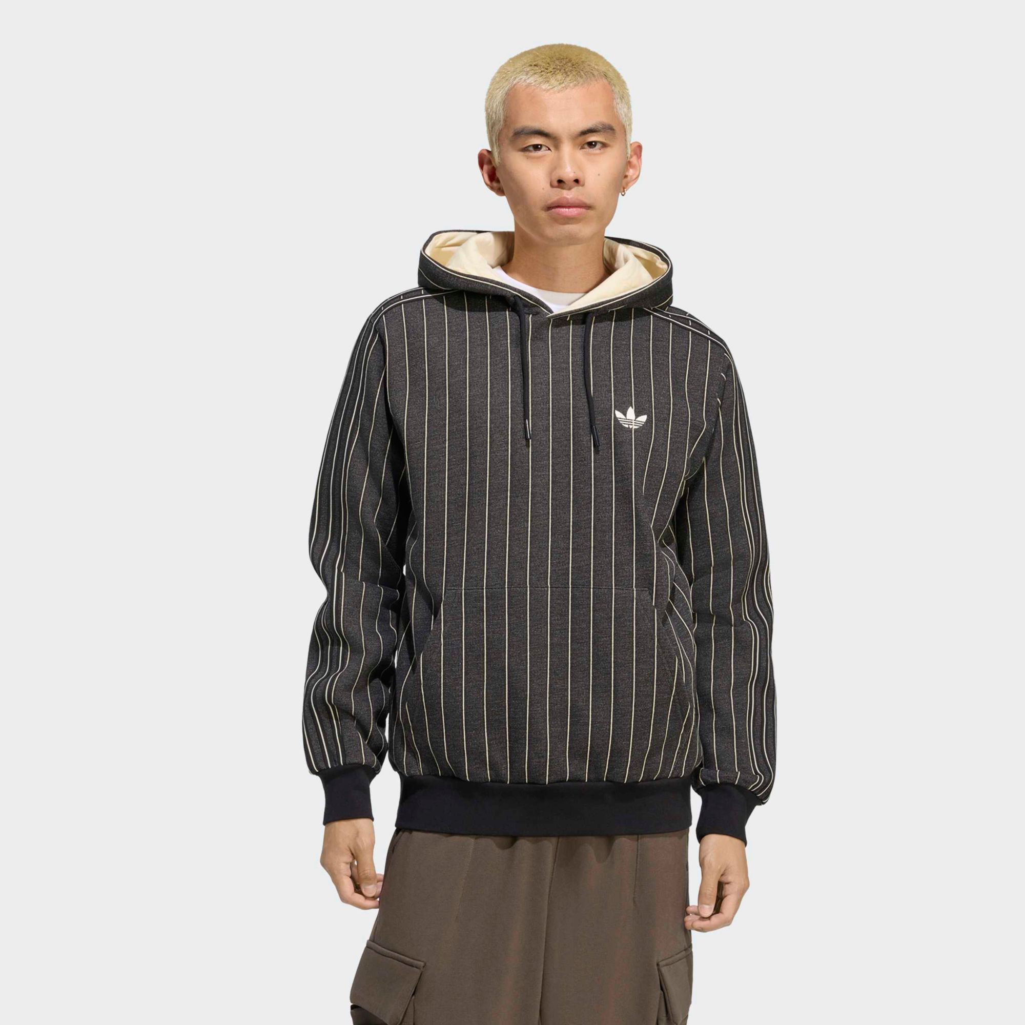 adidas Originals Men's Pinstripes Hoodie, Small, Warm Vanilla | Great Father's Day Gift | DICK'S Sporting Goods