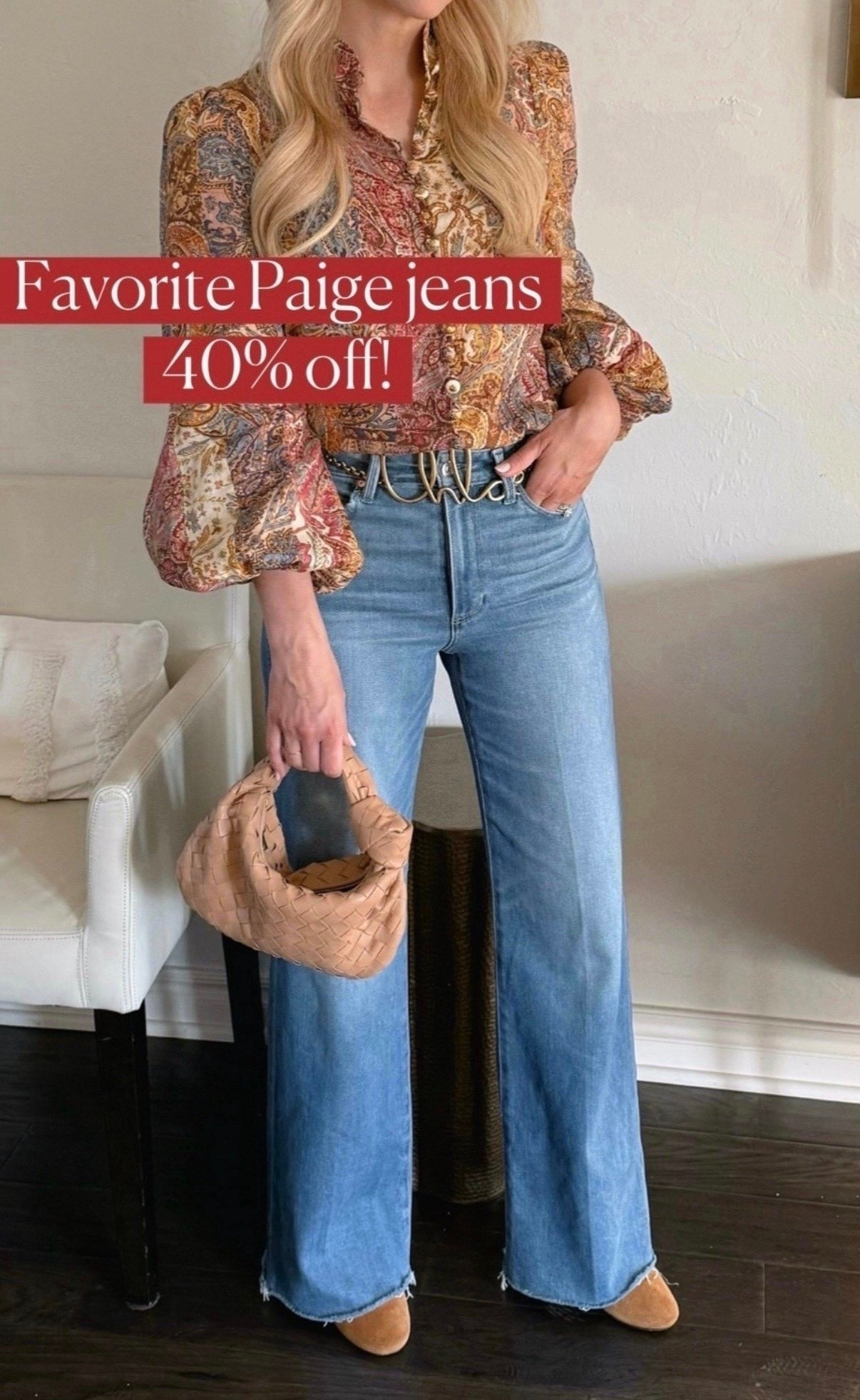 Anessa jeans (the perfect soft, comfortable, wide leg jeans) so flattering too!
Paige jeans 

#LTKOver40 #LTKSeasonal #LTKSaleAlert