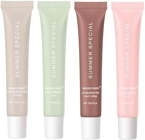4 PCS Summer Special Lip Butter Balm - Ultra-Hydrating, Nourishing Lip Care with Natural Ingredie... | Amazon (US)