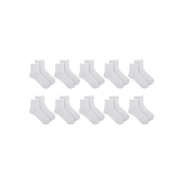 Athletic Works Women's Cushioned Ankle Socks 10 Pack - Walmart.com | Walmart (US)