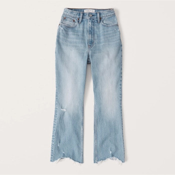 Curve Love Ultra High Rise Kick Flare Jeans | Abercrombie & Fitch (US)