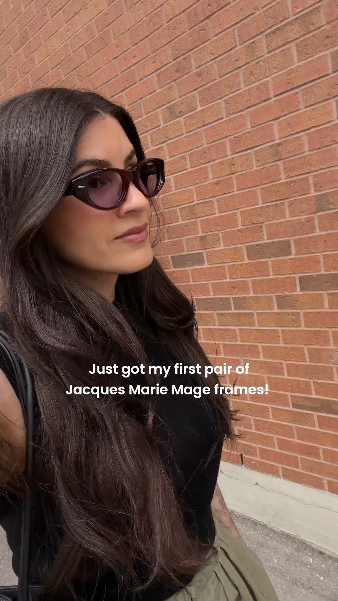 Statement cat eye glasses in falls hottest color - burgundy. Linked my Jacques Marie Mage Krasner glasses below.