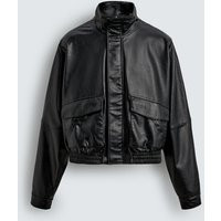 Zara - Cropped-Jacke Aus Kunstleder - Schwarz - L - Herren | Zara DE