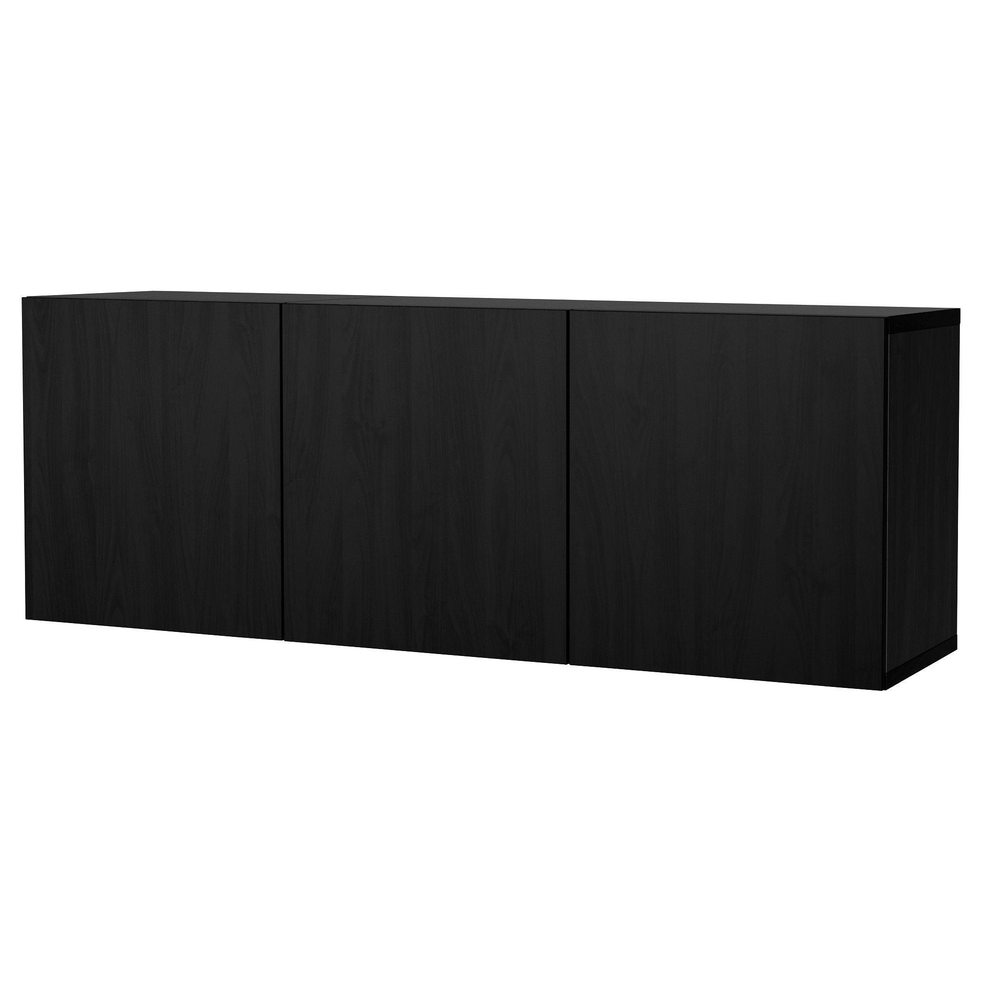 BESTÅ Schrankkombination für Wandmontage, schwarzbraun/Lappviken schwarzbraun, 180x42x64 cm - I... | IKEA (DE)