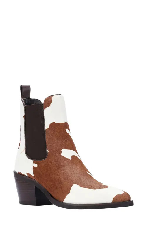 SAINT G Sisi Genuine Calf Hair Chelsea Boot in Cloud Calf Hair at Nordstrom, Size 9-9.5Us | Nordstrom