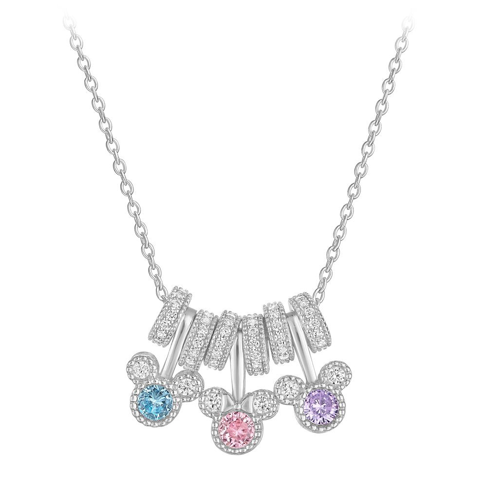 Minnie Mouse Birthstone Charm Necklace by Rebecca Hook | Disney Store