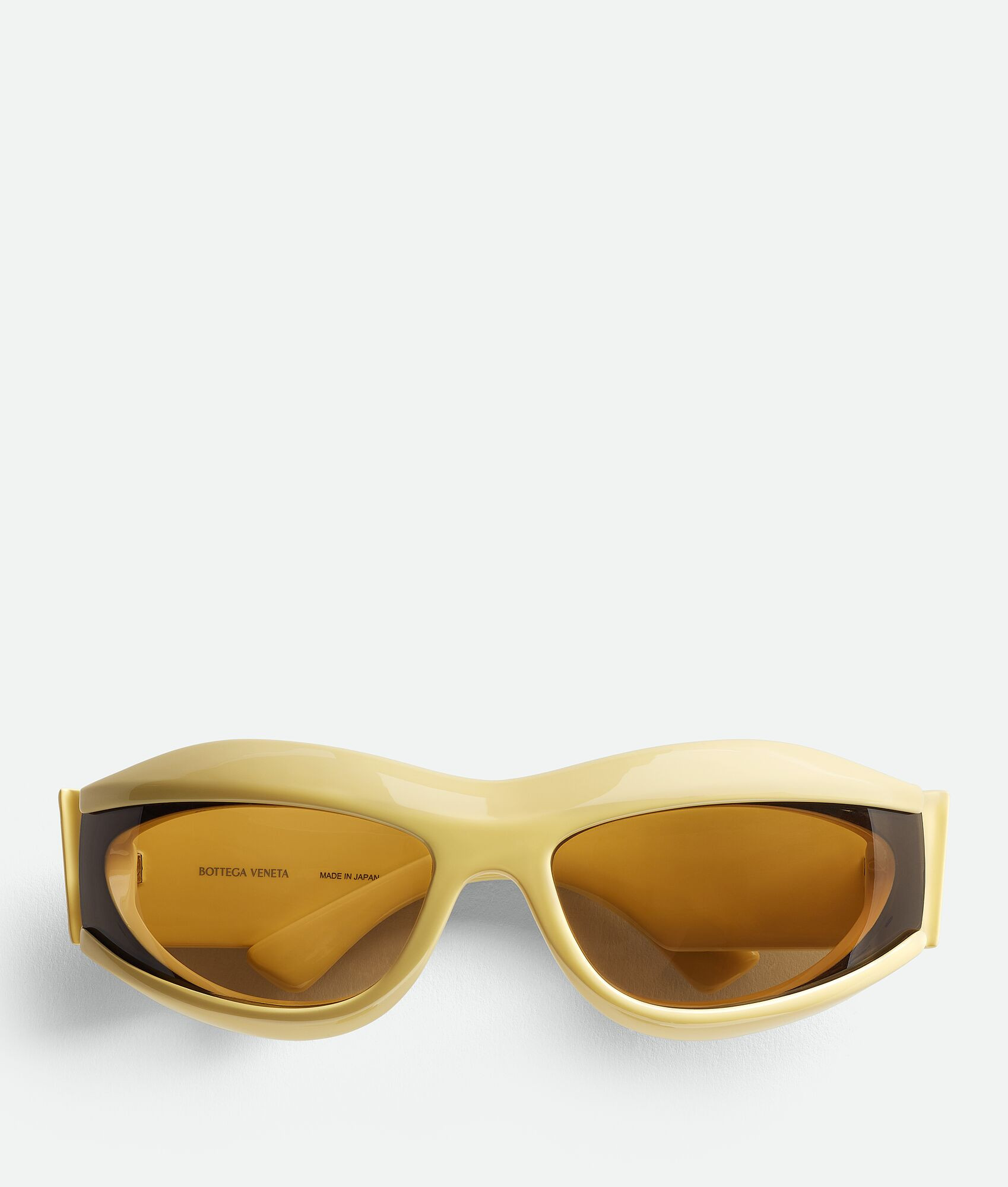 Cangi Wraparound Injected Acetate Sunglasses | Bottega Veneta