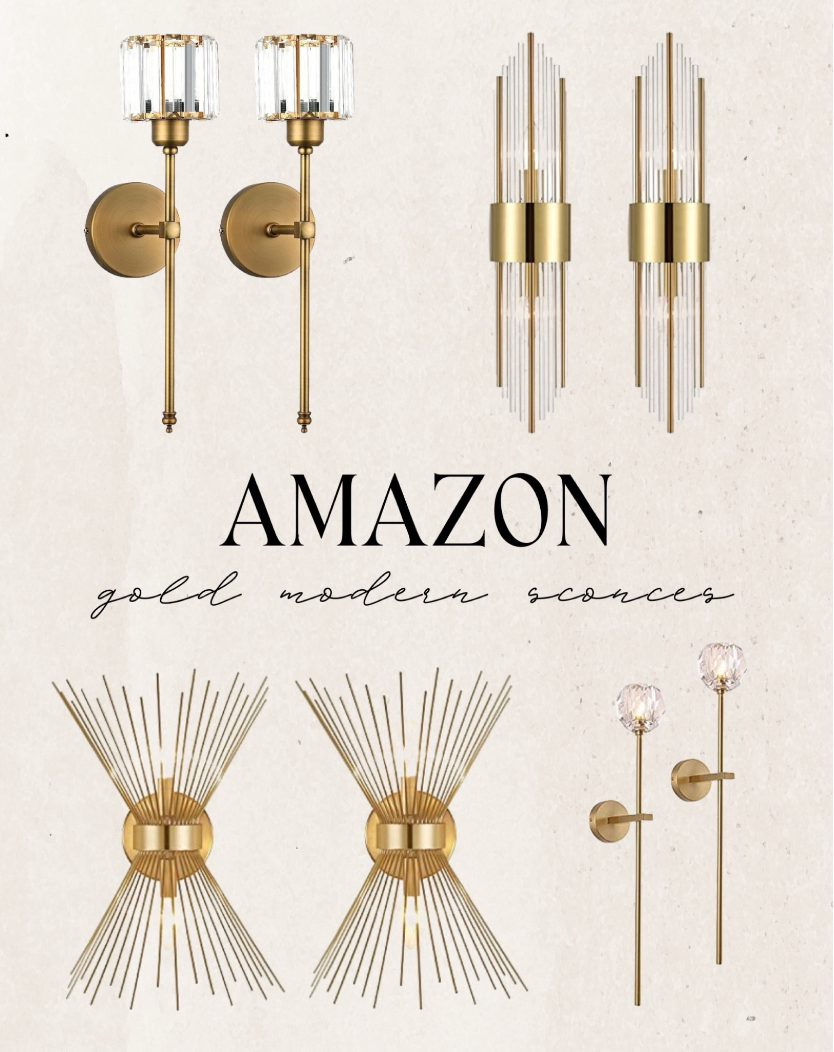 Amazon gold modern sconces. Budget friendly furniture finds. For every budget. Organic modern, traditional, mid century modern, boho chic, coastal home. Amazon home finds, modern farmhouse style, budget decor, splurge or save favorites.

#LTKFind #LTKSale



#LTKhome #LTKstyletip